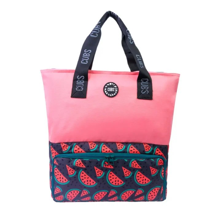 حقيبة تبريد كبيرة للجنسين من CUBS باللونين الأحمر والأسود