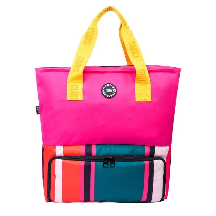 حقيبة تبريد توت فوشيا سترايبس للجنسين من CUBS