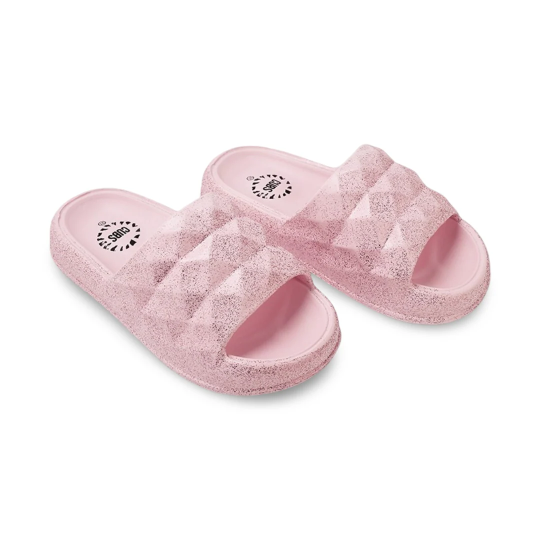 Cubs Pink Princess Diamond Flip Flops For Girls