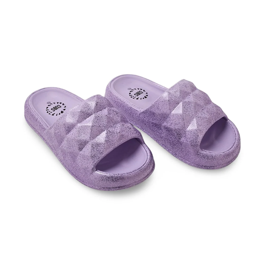 Cubs Lilac Princess Diamond Flip Flops For Girls