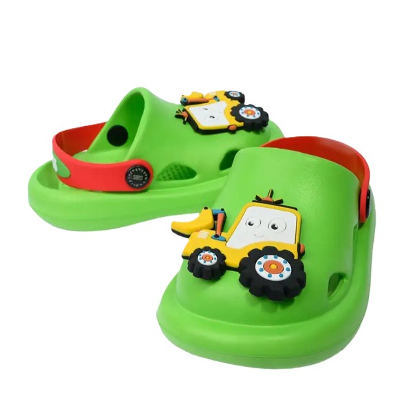 Cubs Clog Tracktor Green For Boys