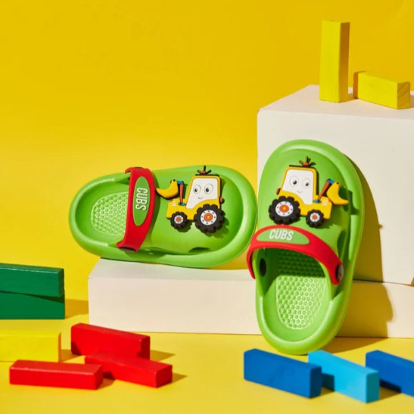 Cubs Clog Tracktor Green For Boys