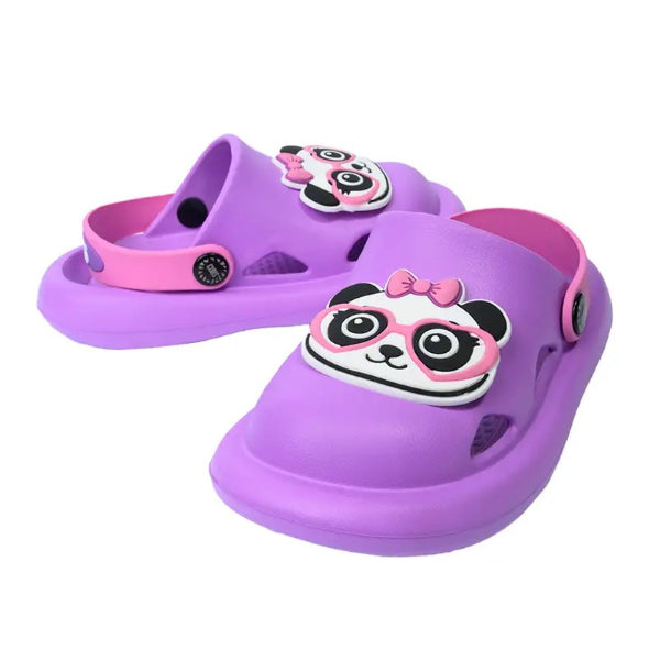 Cubs Clog Panda Purple For Girls
