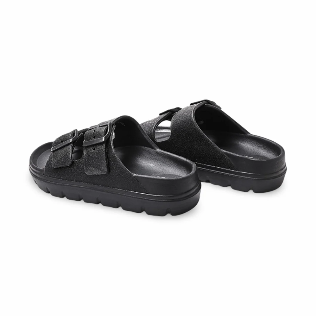 Cubs Glowy Black Safari Flip Flops For Women