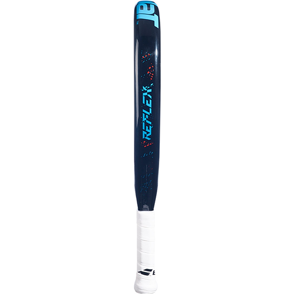 مضرب بادل بابولات ريفليكس 1 للجنسين، أسود وأزرق وأبيض