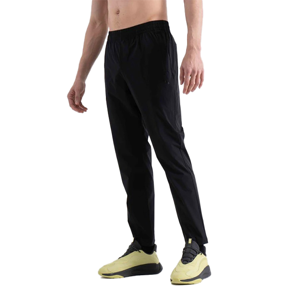 Anta Woven Track Fitness Pants For Men, Basic Black