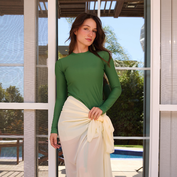 Aerobird Long Sleeves Top For Women, Green