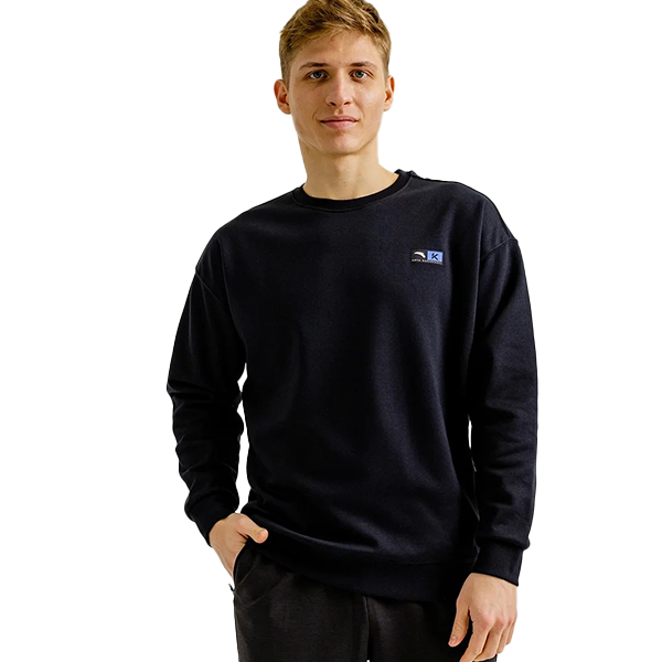 Anta Basketball Sweatshirt For Men, Basic Black