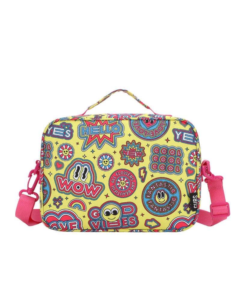 Cubs Good Vibes & Smiles Lunch Bag, Multicolors