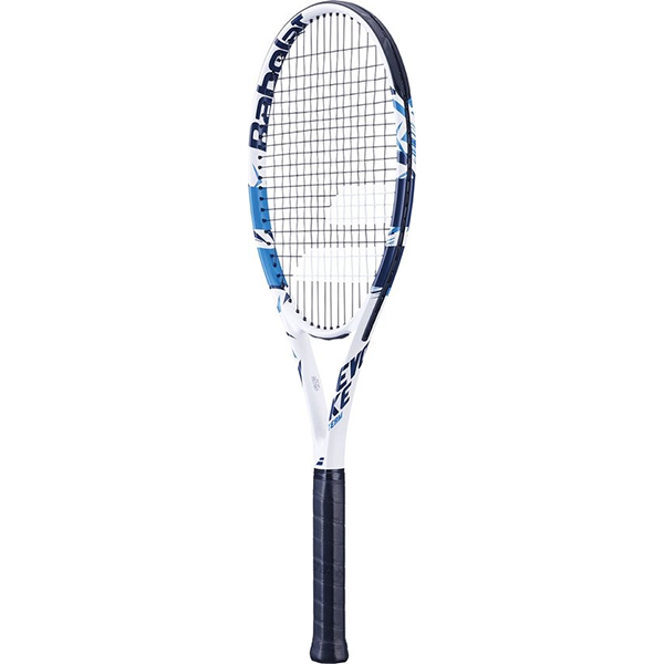 BABOLAT EVOKE TEAM STRUNG TENNIS RACKET FOR UNISEX, WHITE&BLACK&BLUE