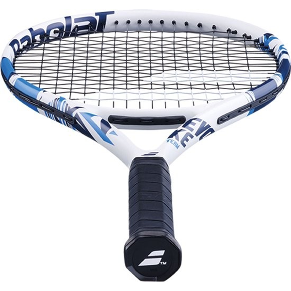 BABOLAT EVOKE TEAM STRUNG TENNIS RACKET FOR UNISEX, WHITE&BLACK&BLUE