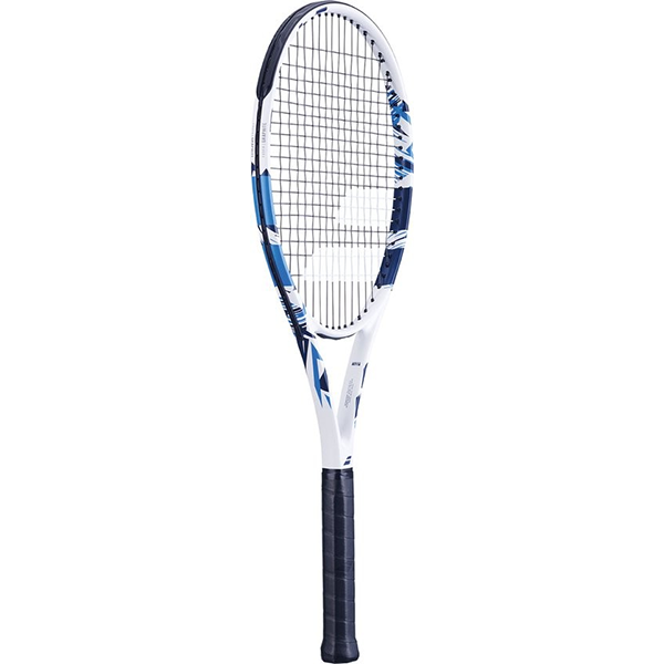 BABOLAT EVOKE TEAM STRUNG TENNIS RACKET FOR UNISEX, WHITE&BLACK&BLUE