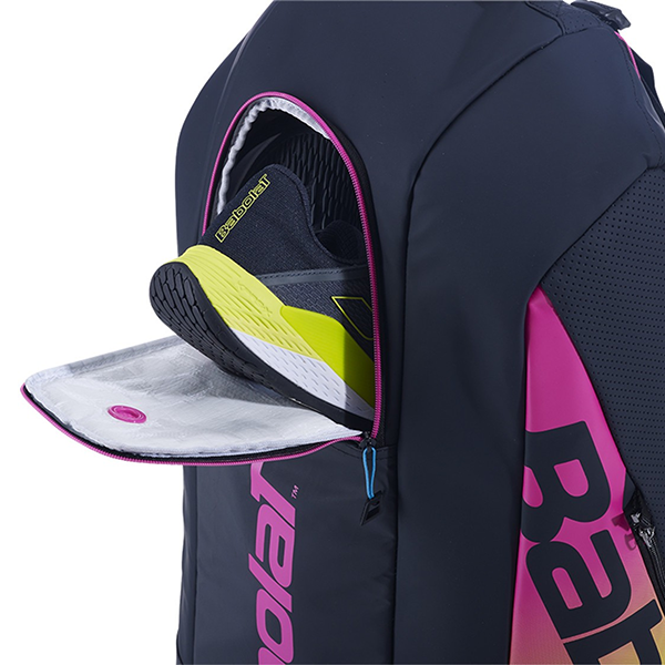 حقيبة تنس بابولات RH6 بيور أيرو رافا جي 2 للجنسين، أزرق وأصفر ووردي