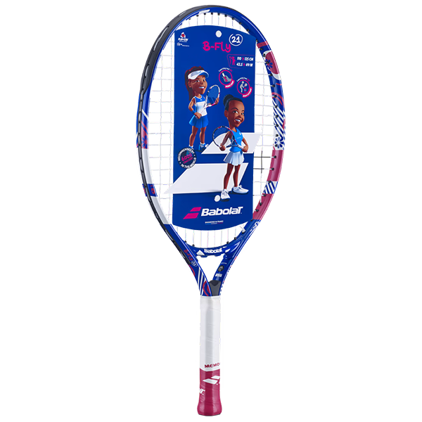 BABOLAT B FLY 21 S CV TENNIS RACKET FOR JUNIOR, BLUE&PINK&WHITE