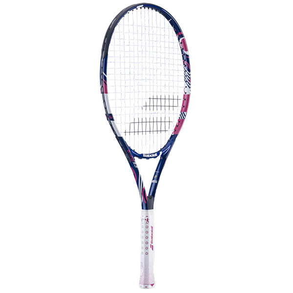 BABOLAT B FLY 25 S CV TENNIS RACKET FOR JUNIOR, NAVY&PINK&WHITE