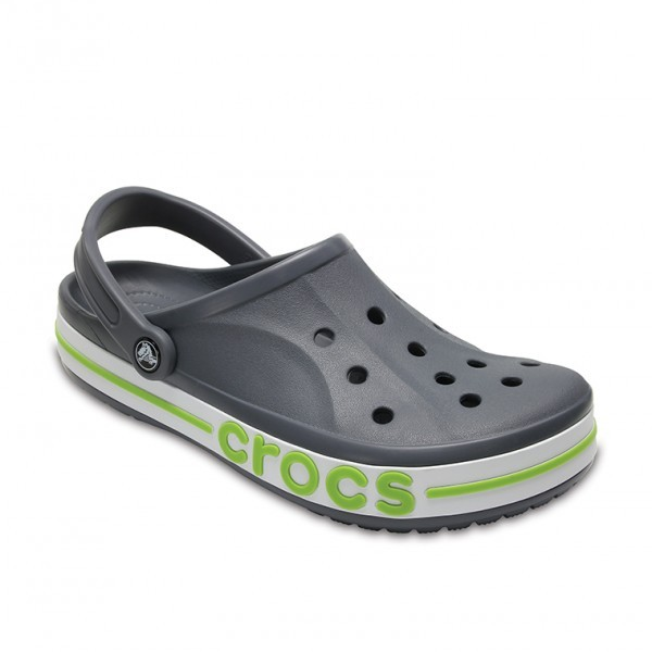 Crocs Bayaband Clog For Unisex, Charcoal&Volt Green