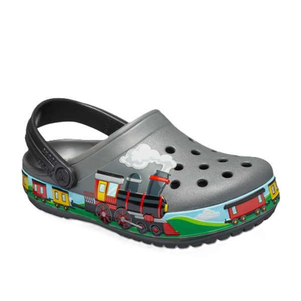 Crocs Fl Train Band Clog For Boys, Slate Grey