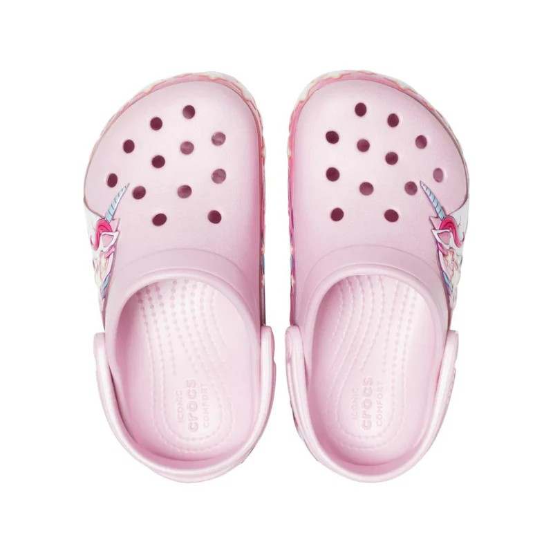 Crocs Fl Unicorn Band Clog For Girls, Blrna Pink