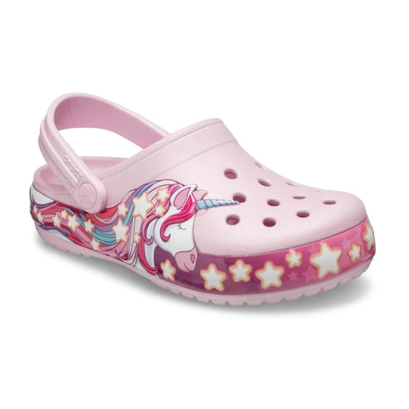 Crocs Fl Unicorn Band Clog For Girls, Blrna Pink