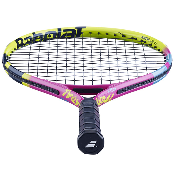 BABOLAT NADAL JUNIOR 21 S CV TENNIS RACKET FOR JUNIOR, YELLOW&PINK&NAVY