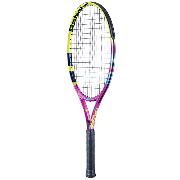 BABOLAT NADAL JUNIOR 23 S CV TENNIS RACKET FOR JUNIOR, YELLOW&PINK&NAVY