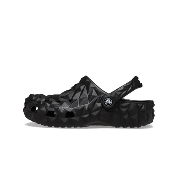 CROCS CLASSIC GEOMETRIC CLOG FOR UNISEX, BLACK
