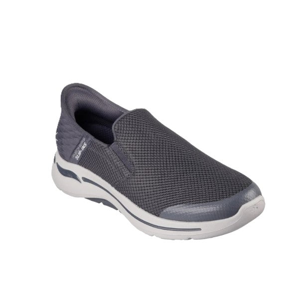 Skechers Slip-Ins Go Walk Arch Fit - Hands Free Walking Shoes For Men, Charcoal