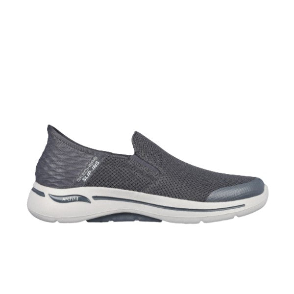 Skechers Slip-Ins Go Walk Arch Fit - Hands Free Walking Shoes For Men, Charcoal