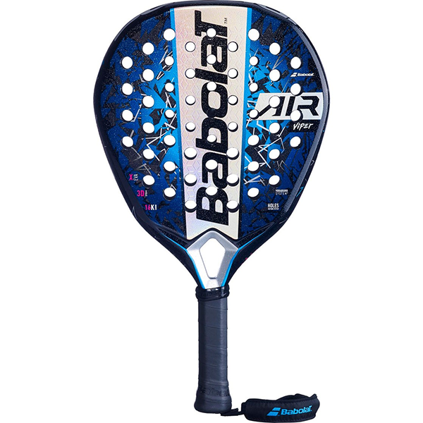 BABOLAT AIR VIPER 2.5 PADEL RACKET FOR UNISEX, BLUE&BLACK&WHITE