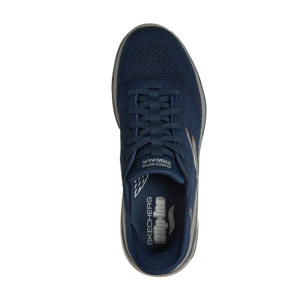 Skechers Slip-Ins Go Walk Arch Fit 2.0 - Grand Walking Shoes For Men, Navy Orange