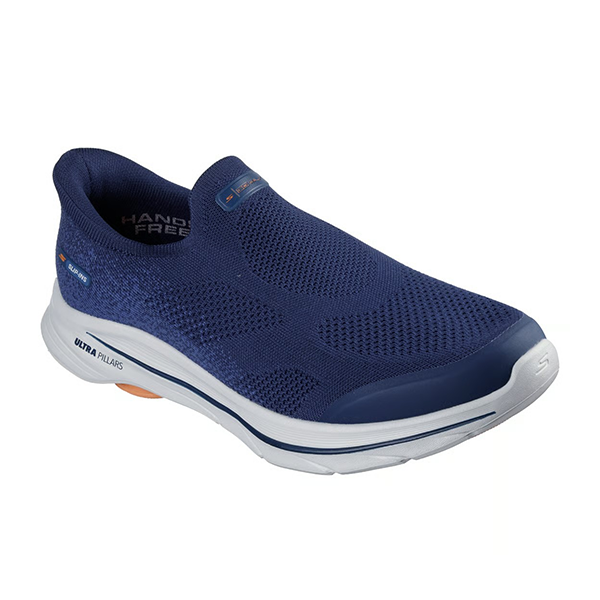Skechers Go Walk 8 Walking Shoes For Men, Navy Orange