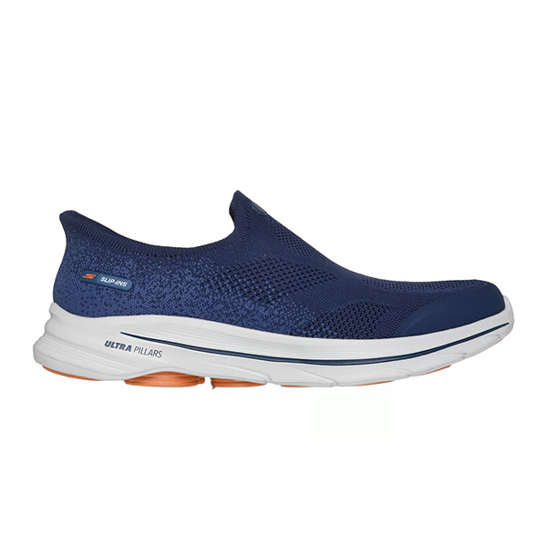 Skechers Go Walk 8 Walking Shoes For Men, Navy Orange