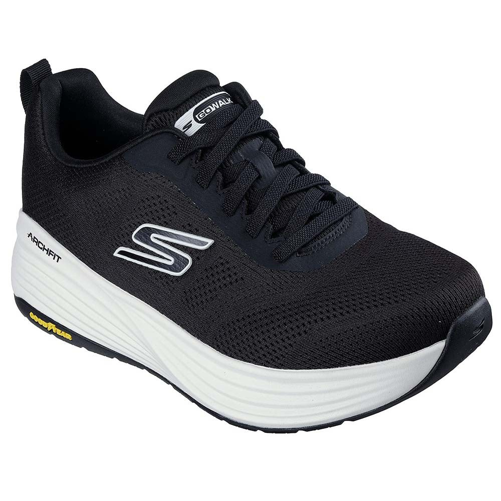 حذاء سكيتشرز جو ووك ستابيليتي 2.0 للمشي للرجال، أسود وأبيض