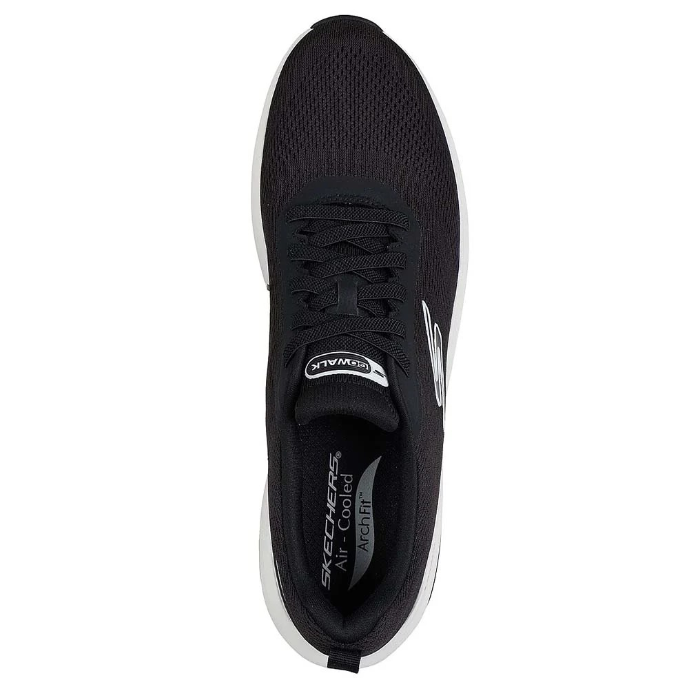حذاء سكيتشرز جو ووك ستابيليتي 2.0 للمشي للرجال، أسود وأبيض