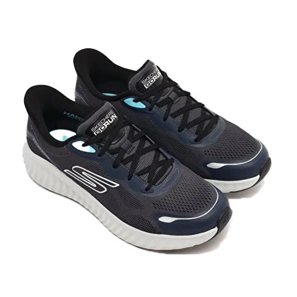 Skechers Go Run Now Running Shoes For Men, Charcoal Black