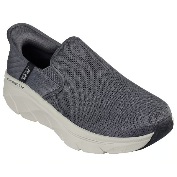 Skechers D'Lux Walker 2.0 Walking Shoes For Men, Charcoal