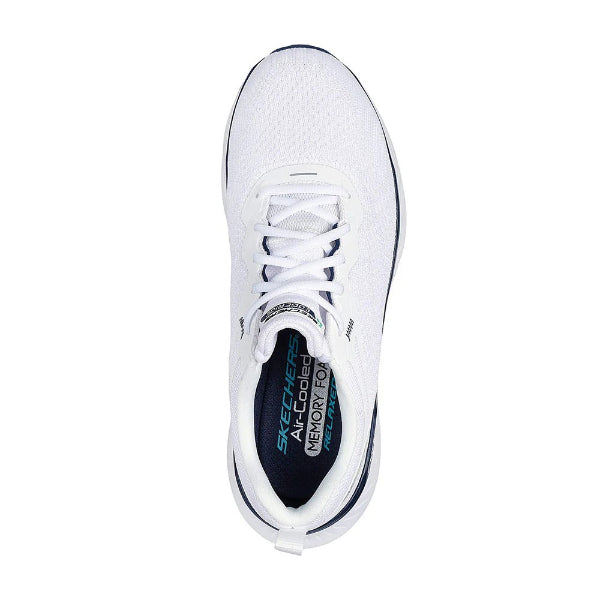 Skechers Edgeride Running Shoes For Men, White Navy