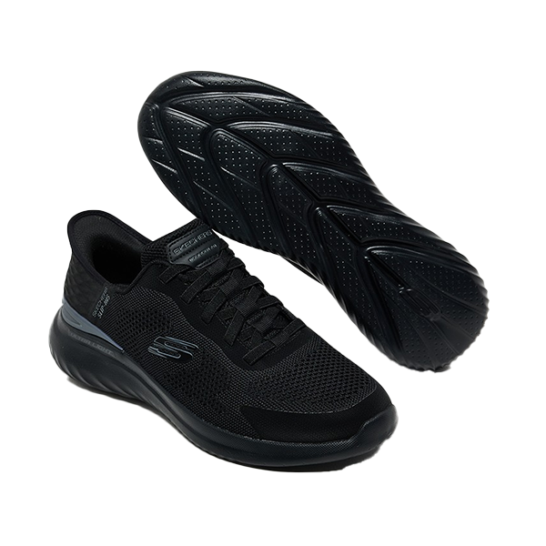 Skechers Bounder 2.0 LIFESTYLE SHOES For Men, Black Charcoal