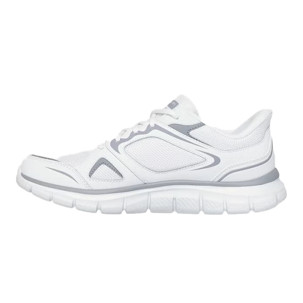 Skechers Track Sports Lifestyle Shoes For Men, White&Gray