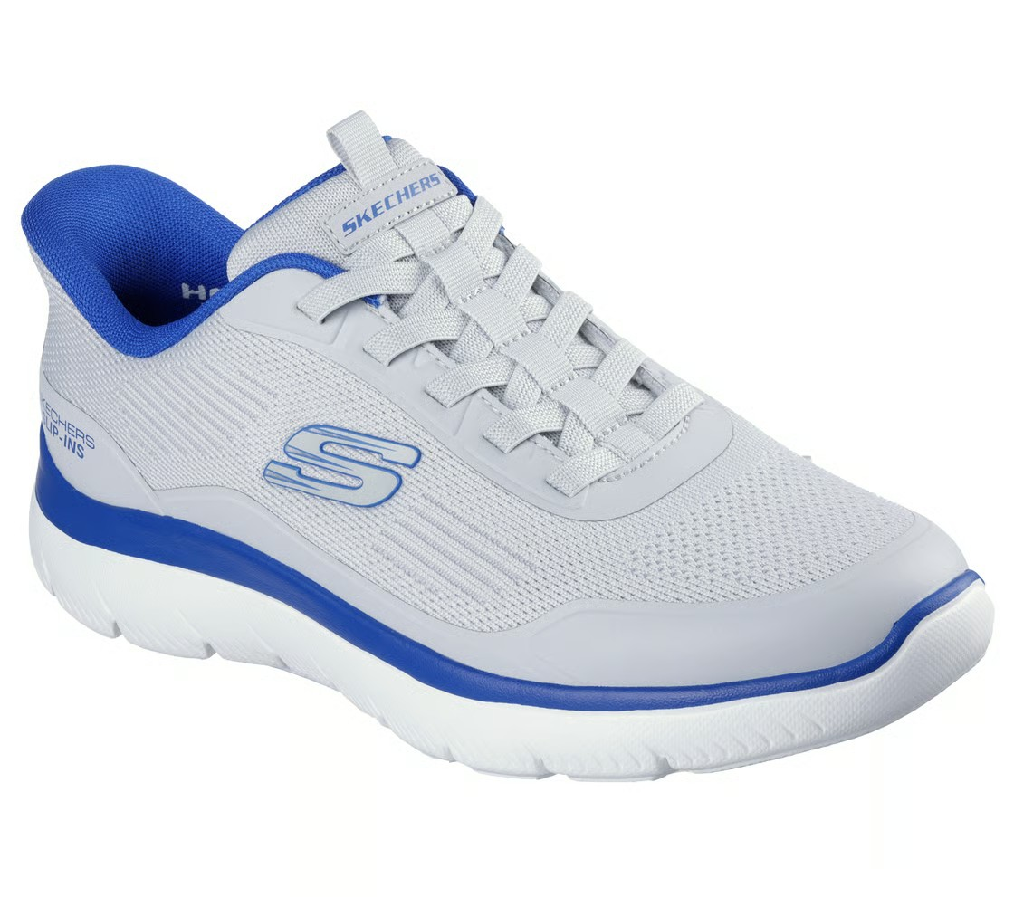 Skechers Summits Sports Lifestyle Shoes For Men, Gray Blue