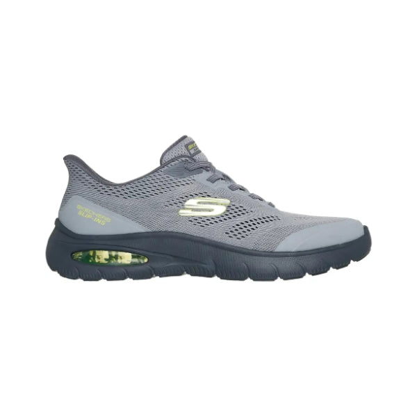 Skechers Skech-Air Summits Sports Lifestyle Shoes For Men, Charcoal Lime