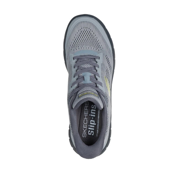 Skechers Skech-Air Summits Sports Lifestyle Shoes For Men, Charcoal Lime