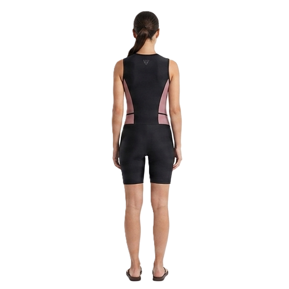 Trainetic Cut Swimsuit With Short For Women, Black&Kashmir