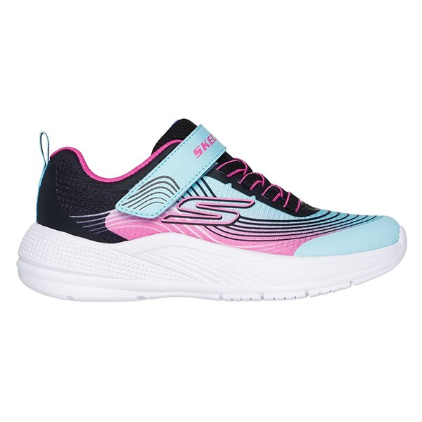 Skechers Microspec Advance Running Shoes For Girls, Aqua Purple