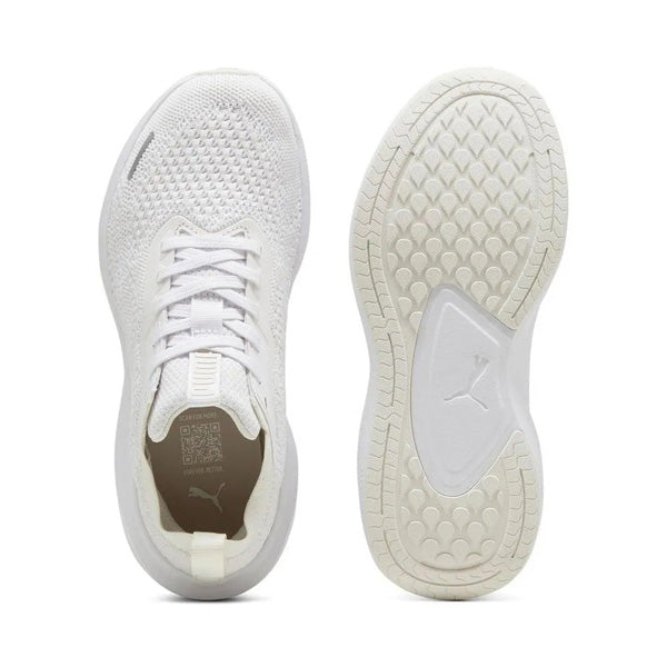 Puma Skyrocket Lite Engineered Running Shoes For Men, Puma White & Puma Silver & Vapor Gray