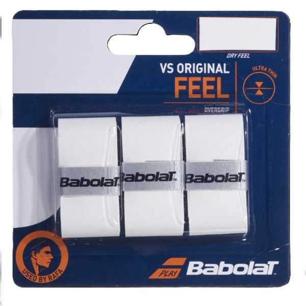 Babolat Vs Original X3 Tennis Torn Grip For Unisex, White