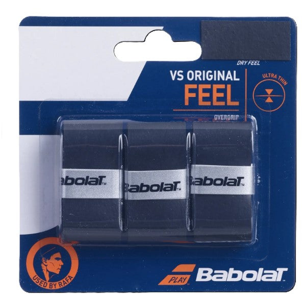 Babolat Vs Original X3 Tennis Torn Grip For Unisex, Black