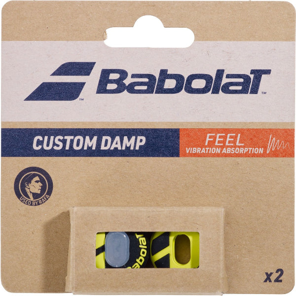 Babolat Custom Damp X2 Vibra Killer For Unisex, Black/Yellow