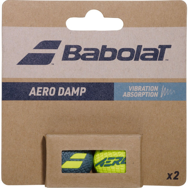 Babolat Aero Damp X2 Vibra Killer For Unisex, Grey/Yellow
