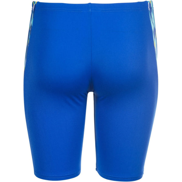 Arena Print Swim Jammer Jammer For Boys, Neon Blue